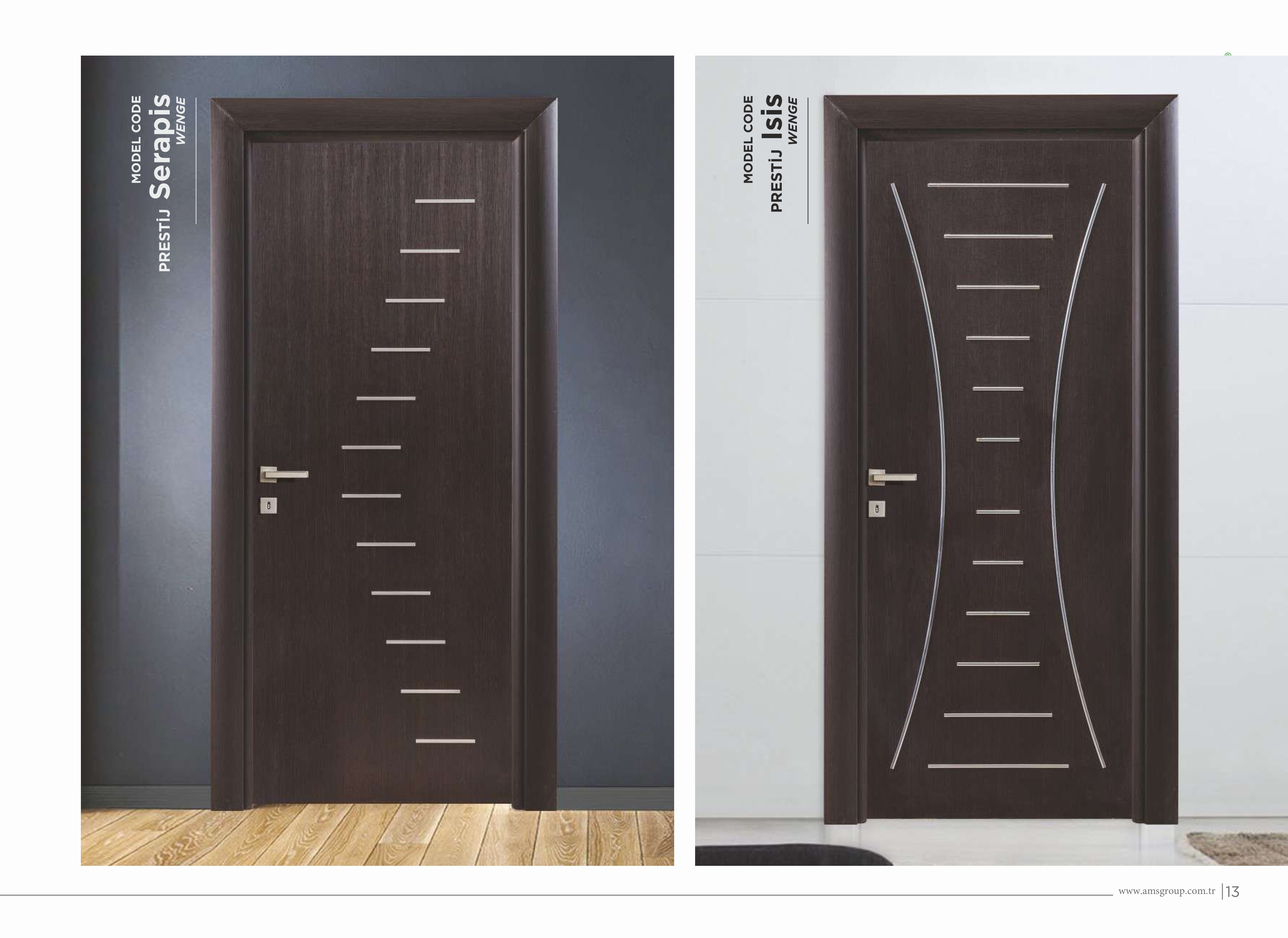 Modern iç kapı tasarımı örneği